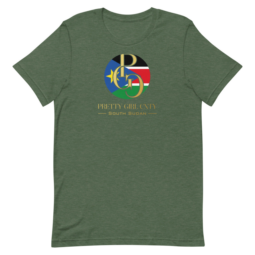 G/C Short-Sleeve Unisex T-shirt South Sudan Gold