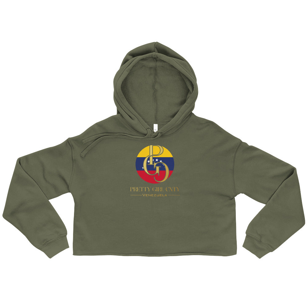 G/C Women's Crop Hoodie Venezuela Gold