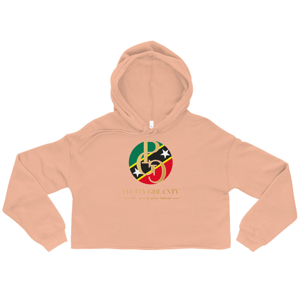 G/C Women’s Crop Hoodie St. kitts and Nevis Gold