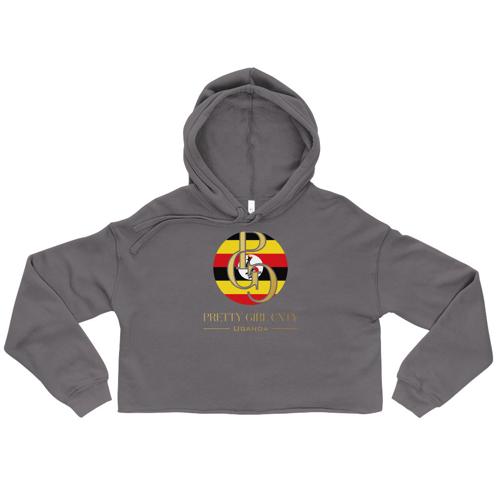 G/c women's Crop Hoodie Uganda Gold