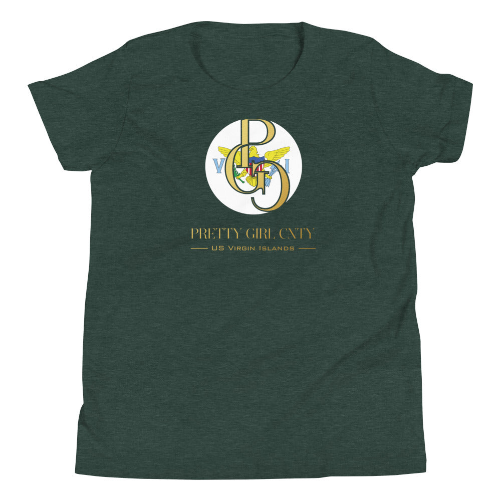 G/C Girl's T-Shirt U.S. Virgin Islands Gold