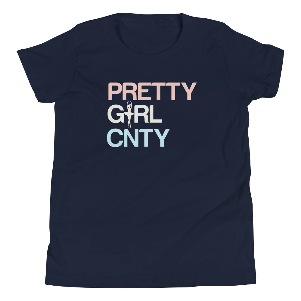 B/C Girl's T-Shirt Ballerina Text PWB