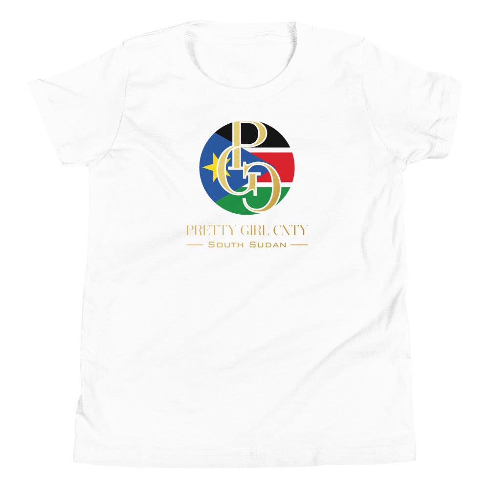 G/C Girl's T-Shirt South Sudan Gold