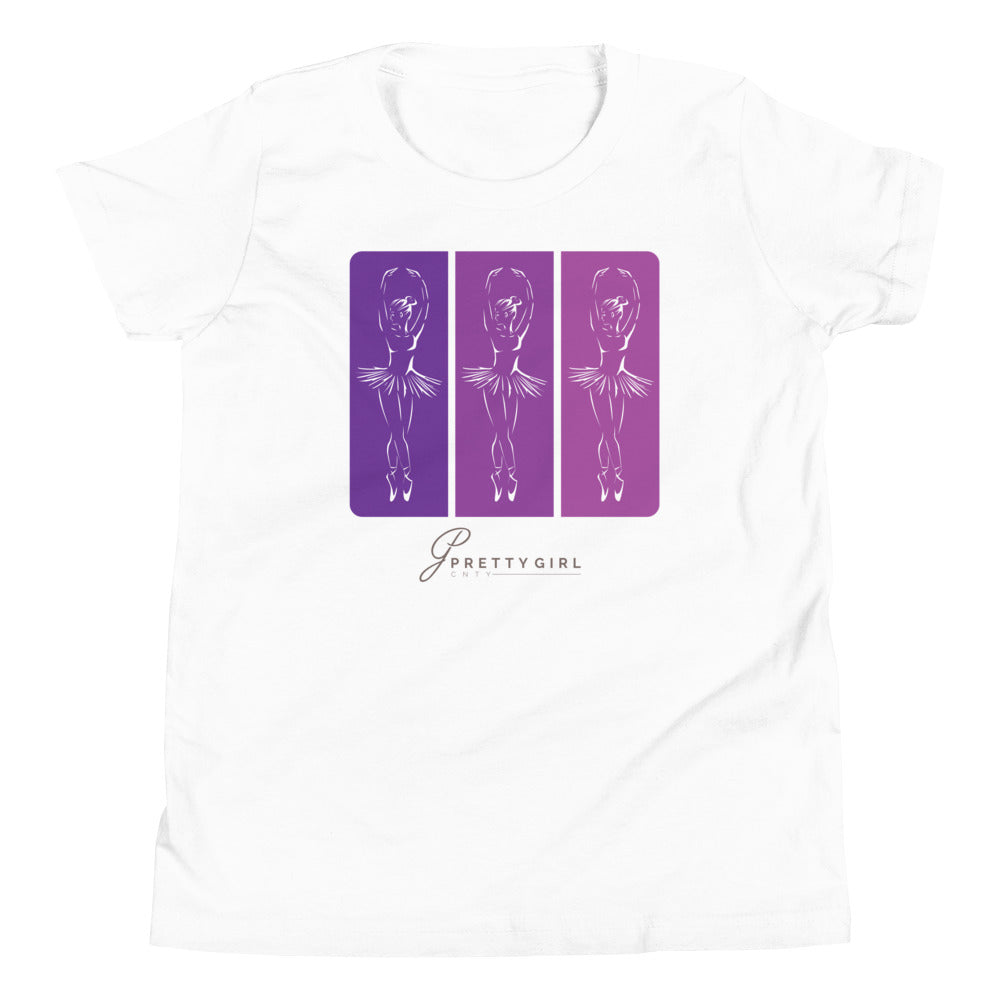 B/C Girl's T-Shirt 3 Ballerinas