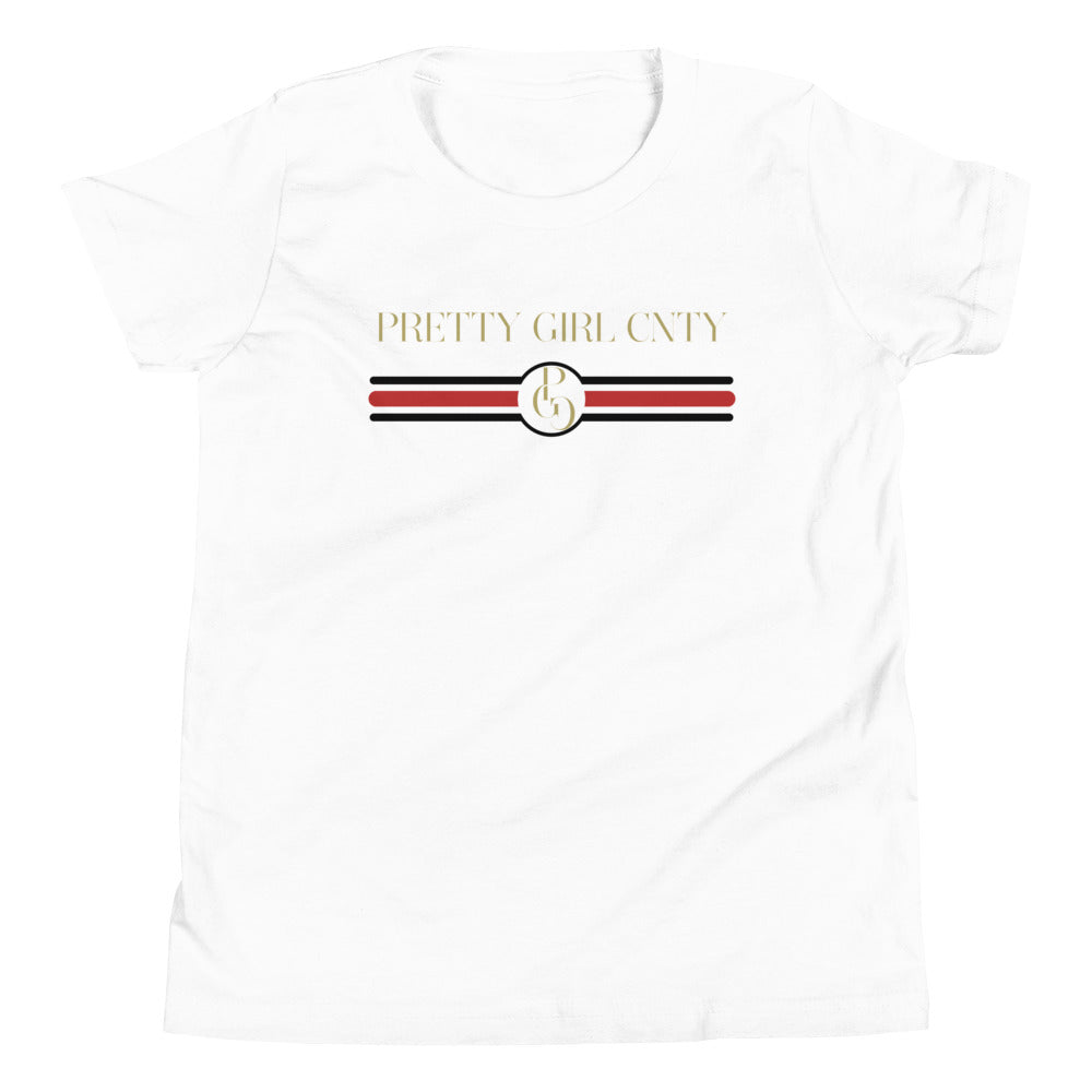 S/C Girl's T-Shirt Stripes Red & Black