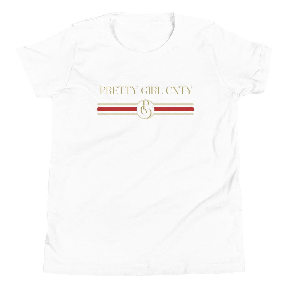 S/C Girl's T-Shirt Stripes Red & White