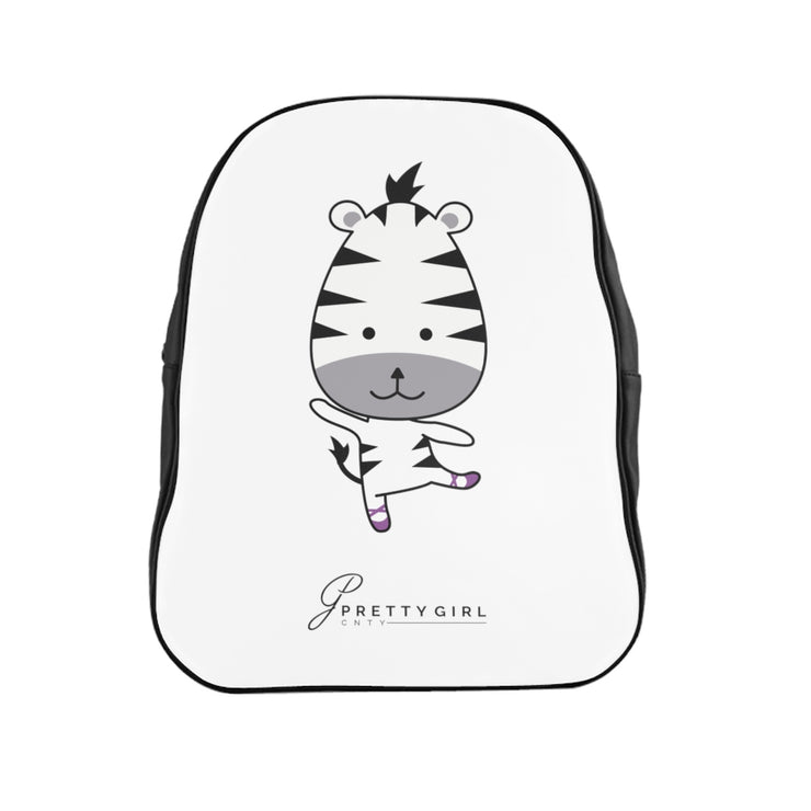 B/C School Backpack Cartoon Zebra