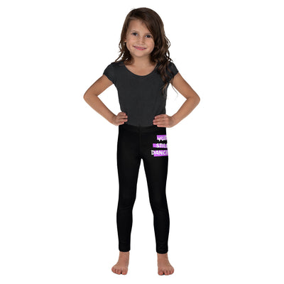 B/C Kid's Black Leggings Yup Still Dancing
