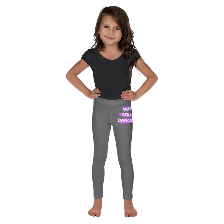B/C Kid's Grey Leggings Yup Still Dancing