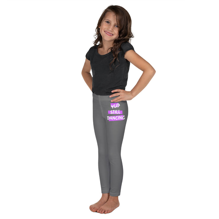 B/C Kid's Grey Leggings Yup Still Dancing