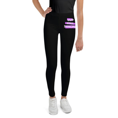 B/C Junior Black Leggings Yup Still Dancing