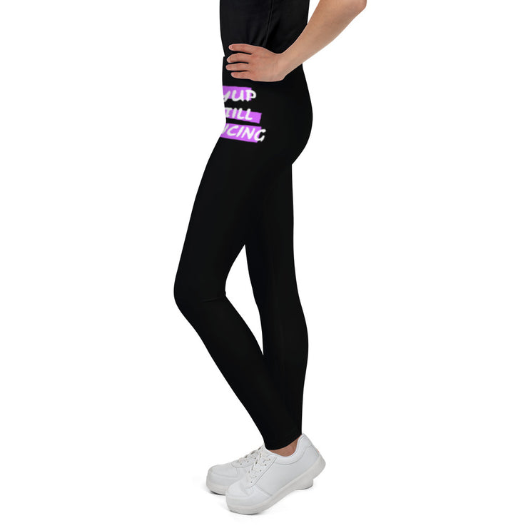 B/C Junior Black Leggings Yup Still Dancing