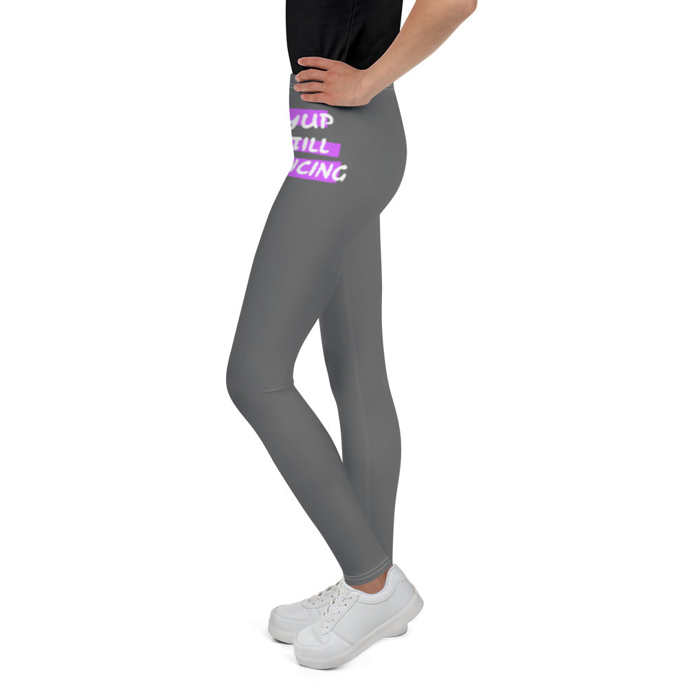 B/C Junior Grey Leggings Yup Still Dancing