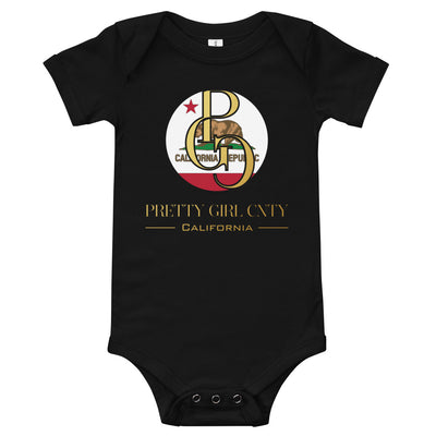 S/C Short sleeve baby bodysuit California Gold