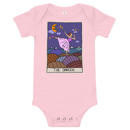 S/C Short sleeve baby bodysuit Dancer Tarot Card