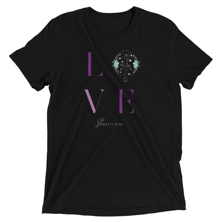 B/C Short-Sleeve Unisex Tri-Blend T-shirt Love Logo LT