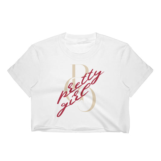 S/C Women’s Crop Tee Vandal Logo Beige