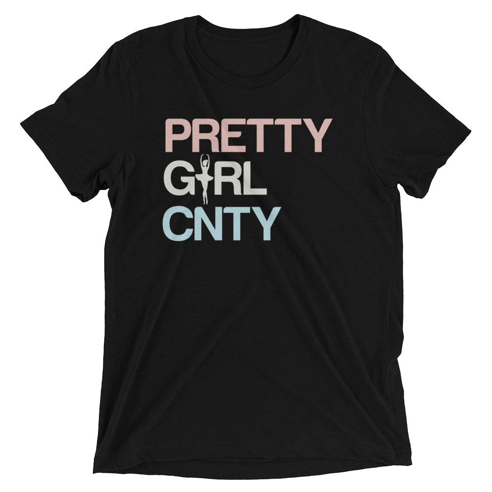 B/C Short-Sleeve Unisex Tri-Blend T-shirt Ballerina Text PWB