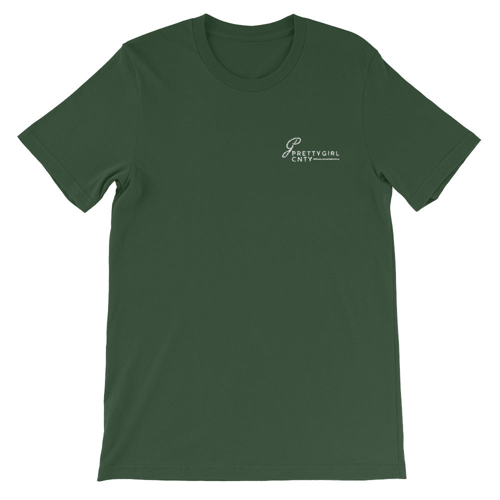 B/C Women’s Short-Sleeve Unisex T-Shirt LC Ballerina Text White