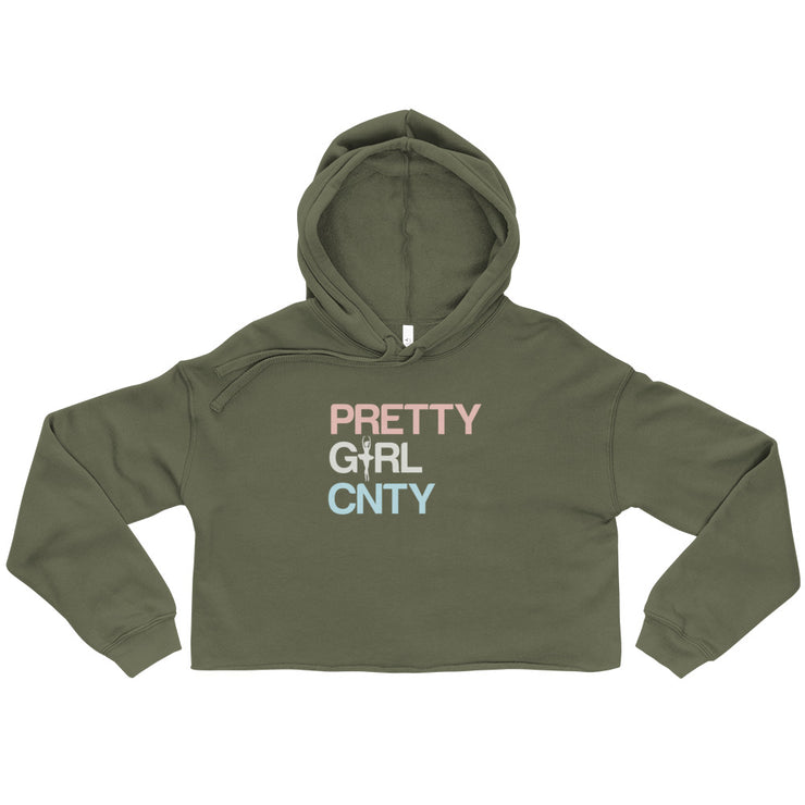 B/C Women’s Crop Hoodie Ballerina Text PWB