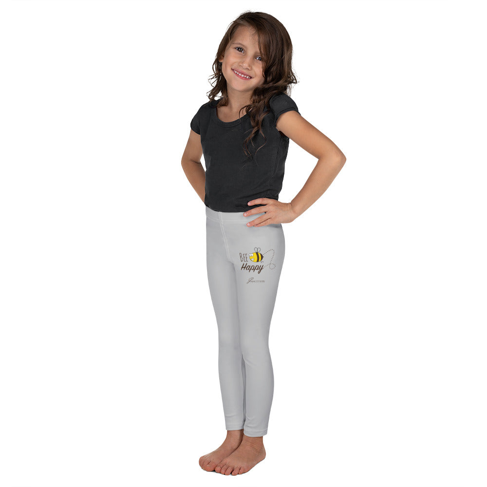 B/C Kid's Light Grey Leggings Cartoon Bee