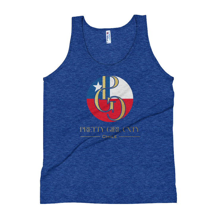 G/C Unisex Tri-Blend Tank Top Chile Gold