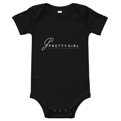B/C Short sleeve baby bodysuit Classic Ballerina Text White