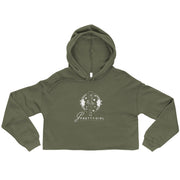 B/C Women’s Crop Hoodie Classic Ballerina White