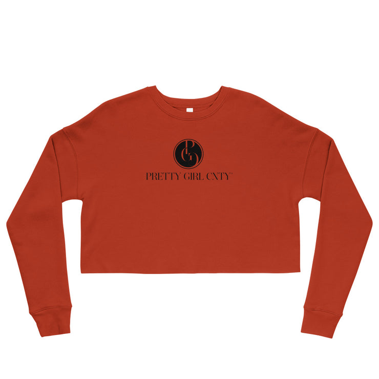 S/C Crop Sweatshirt Signature Logo Black