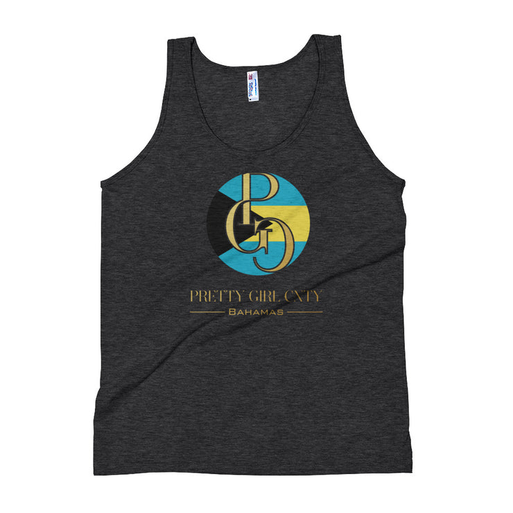 G/C Unisex Tri-Blend Tank Top Bahamas Gold