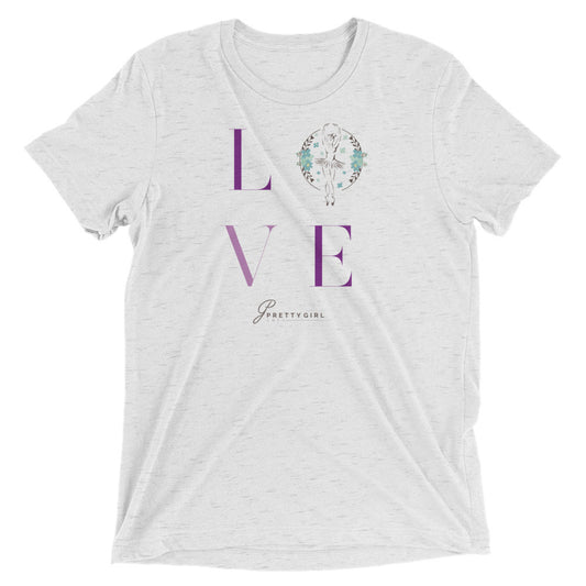 B/C Short-Sleeve Unisex Tri-Blend T-shirt Love Logo DT