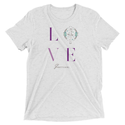 B/C Short-Sleeve Unisex Tri-Blend T-shirt Love Logo DT