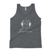 B/C Unisex Tri-Blend Tank Top Classic Ballerina White