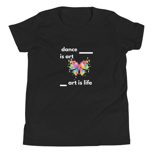 B/C Youth Short Sleeve T-Shirt Dance is Art