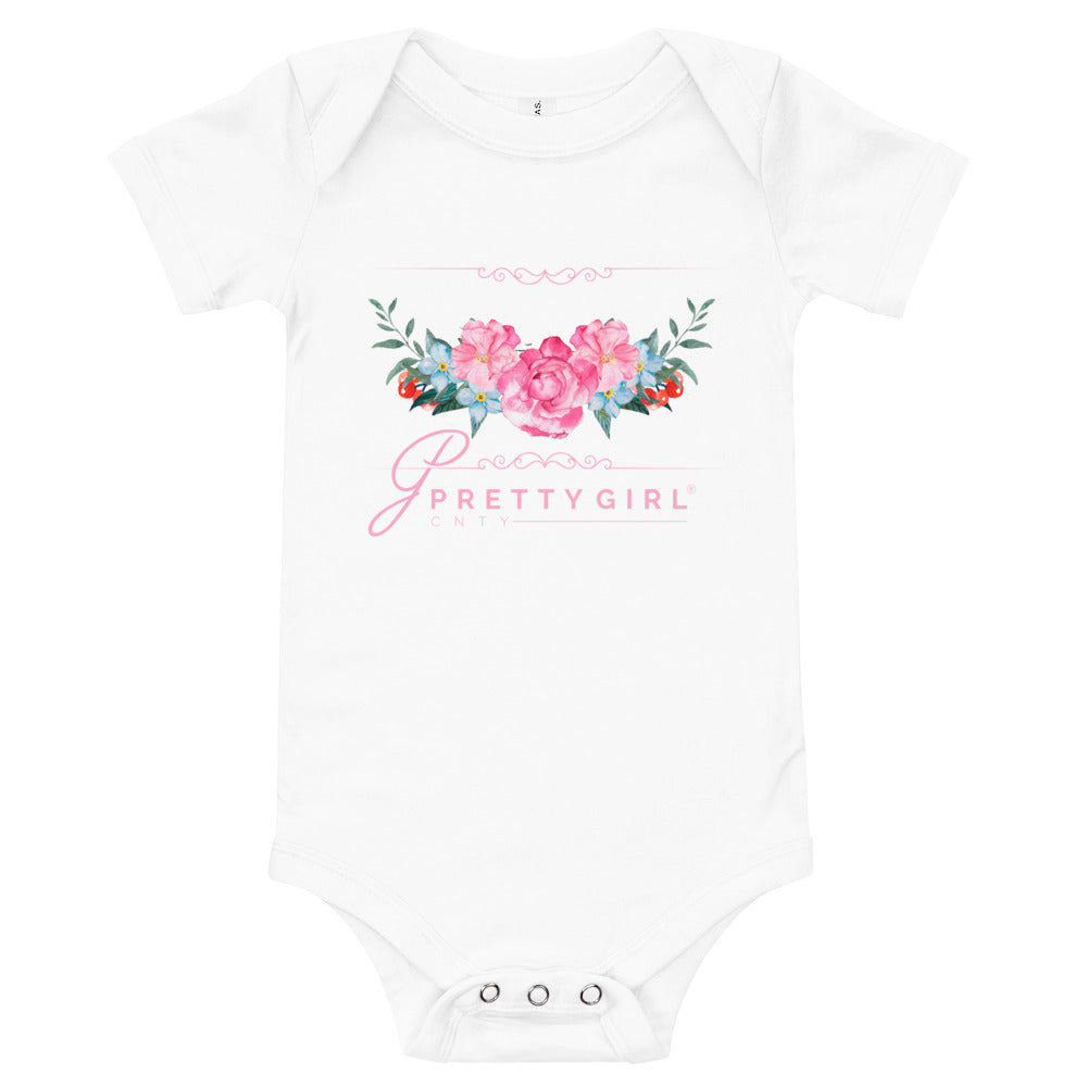 B/C Short sleeve baby bodysuit Arch of Roses