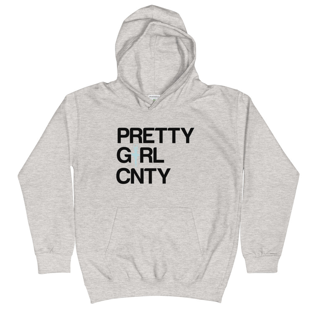B/C Kids Hoodie Ballerina Text Black