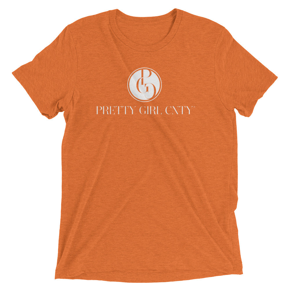 S/C Short-Sleeve Unisex Tri-Blend T-shirt Signature Logo White