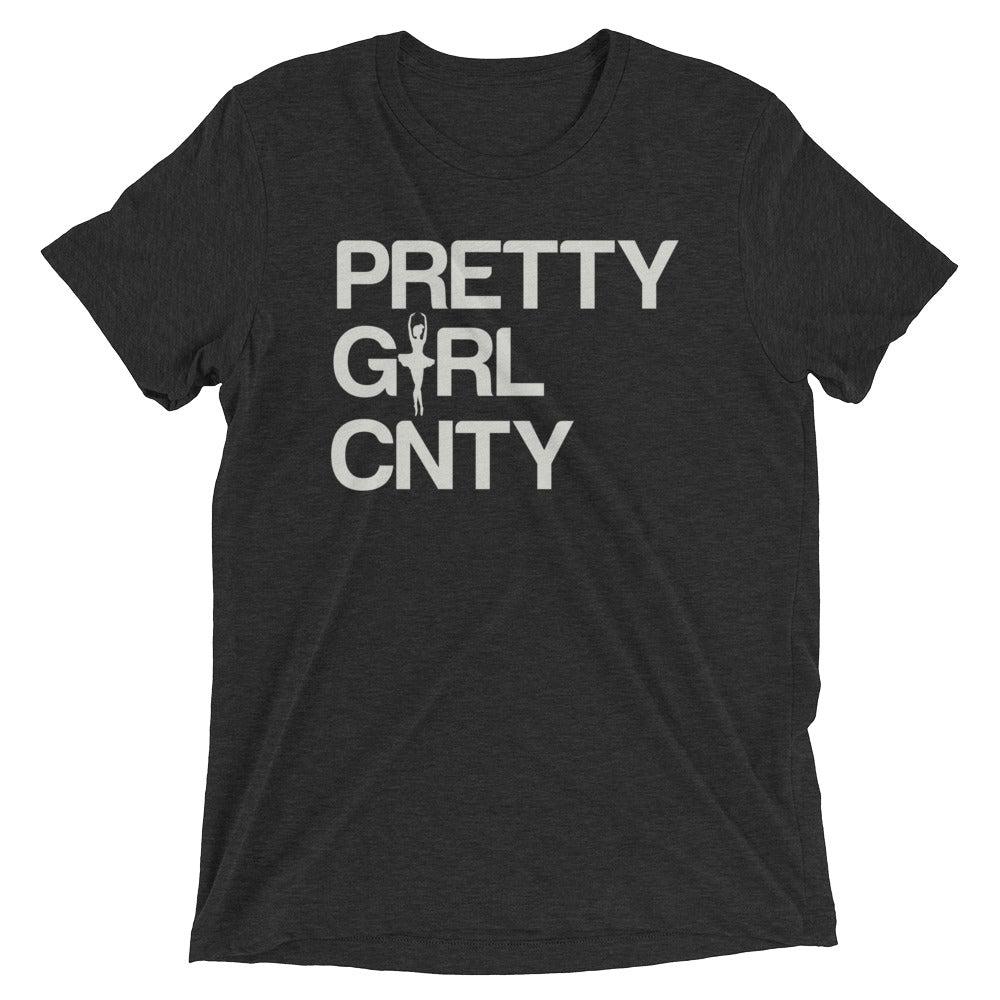 B/C Short-Sleeve Unisex Tri-Blend T-shirt Ballerina Text White