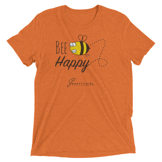 B/C Short-Sleeve Unisex Tri-Blend T-shirt Cartoon Bee