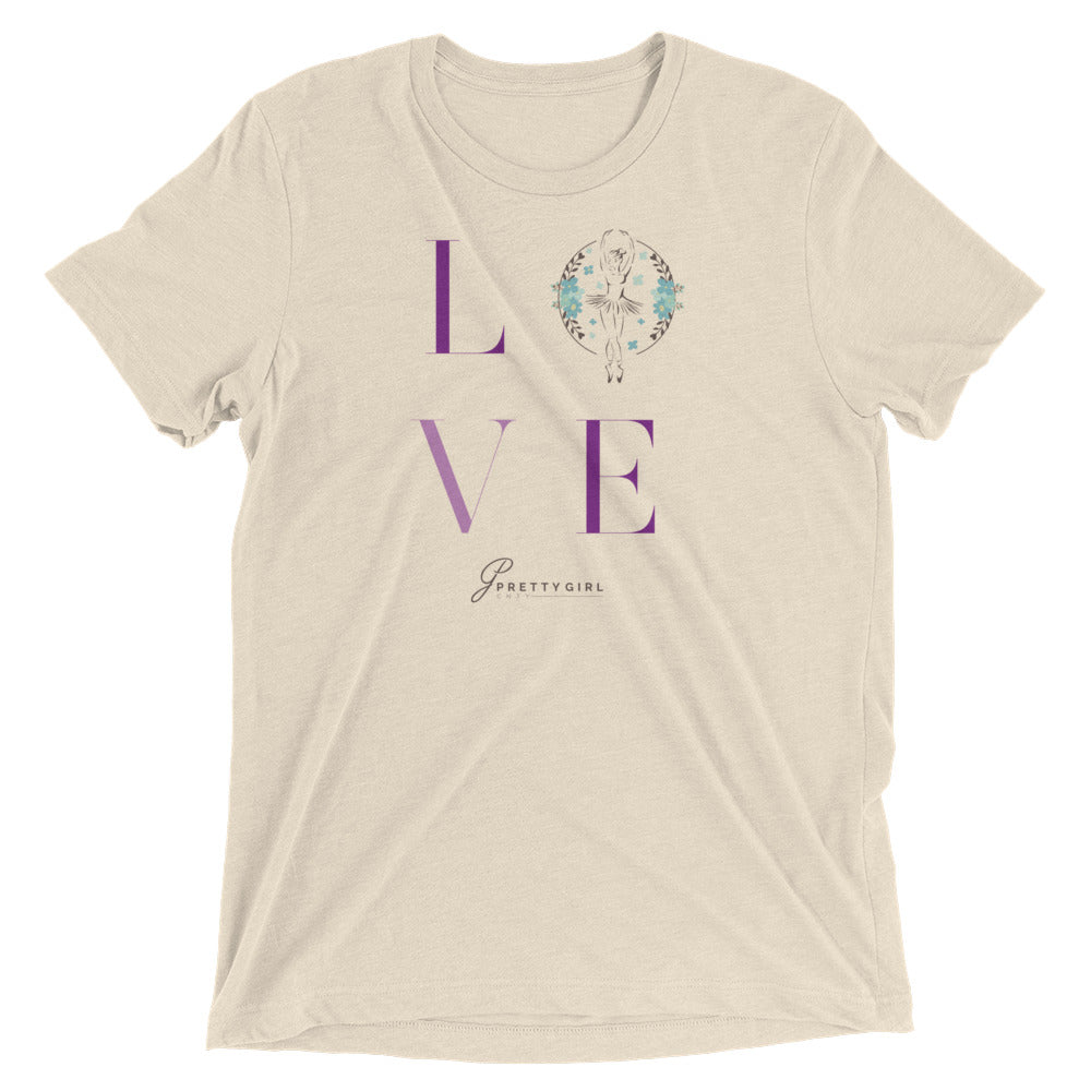 B/C Short-Sleeve Unisex Tri-Blend T-shirt Love Logo DT
