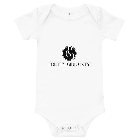 S/C Short sleeve baby bodysuits Signature Logo Black
