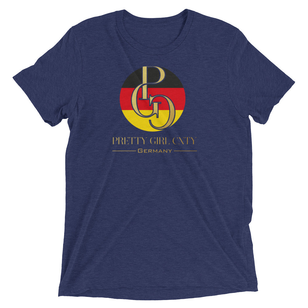 G/C Short-Sleeve Unisex Tri-Blend T-shirt Germany Gold