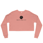 S/C Crop Sweatshirt Signature Logo Black