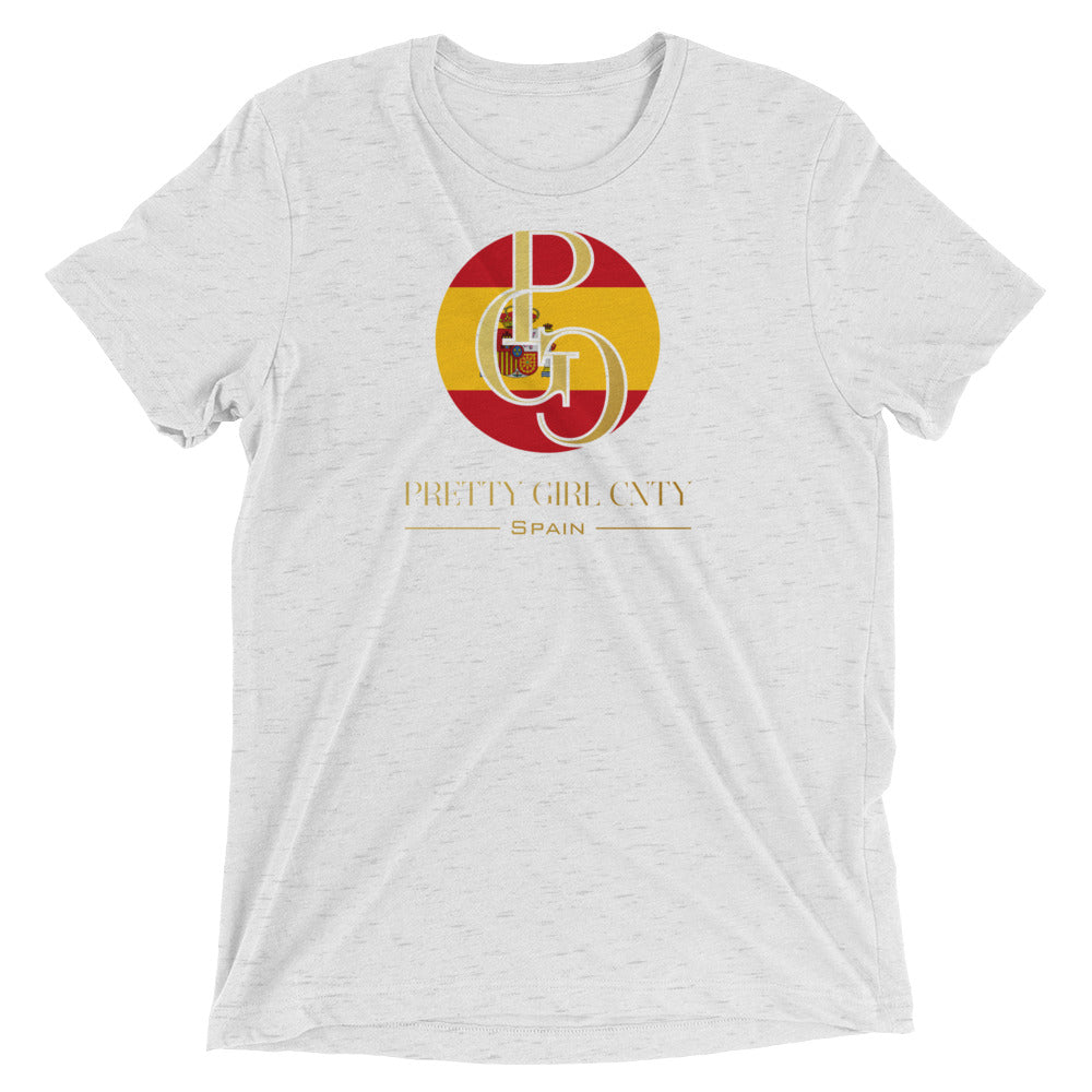 G/C Short-Sleeve Unisex Tri-Blend T-shirt Spain Gold