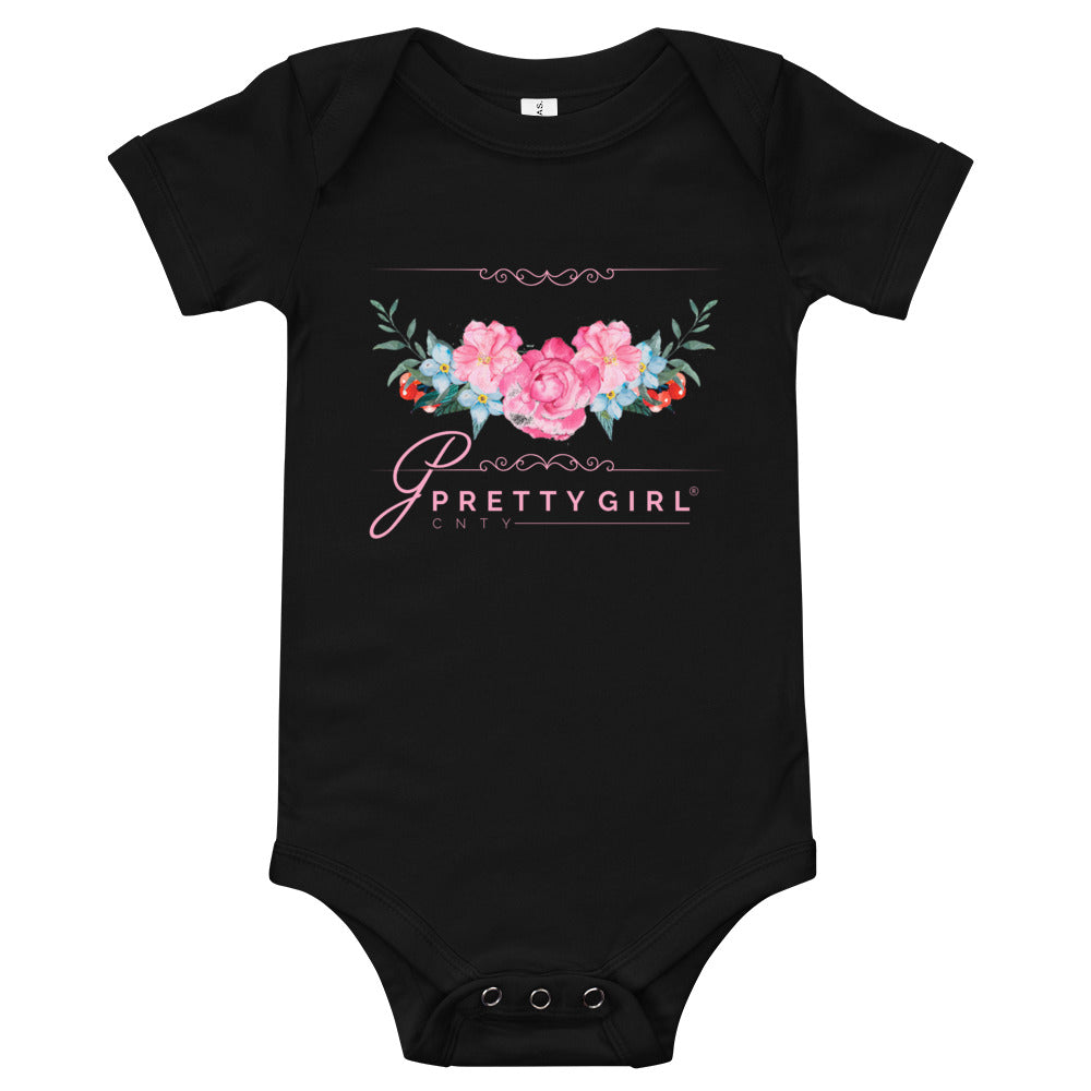 B/C Short sleeve baby bodysuit Arch of Roses