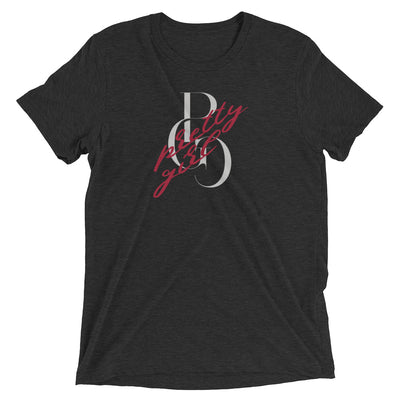 S/C Short-Sleeve Unisex Tri-Blend T-shirt Vandal Logo Silver