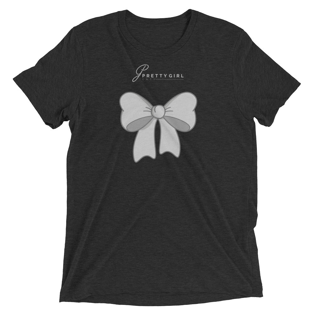 B/C Short-Sleeve Unisex Tri-Blend T-shirt Bow Light Grey