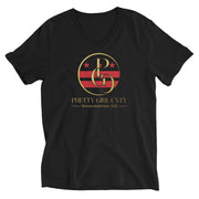S/C Unisex Short Sleeve V-Neck T-Shirt Washington Gold