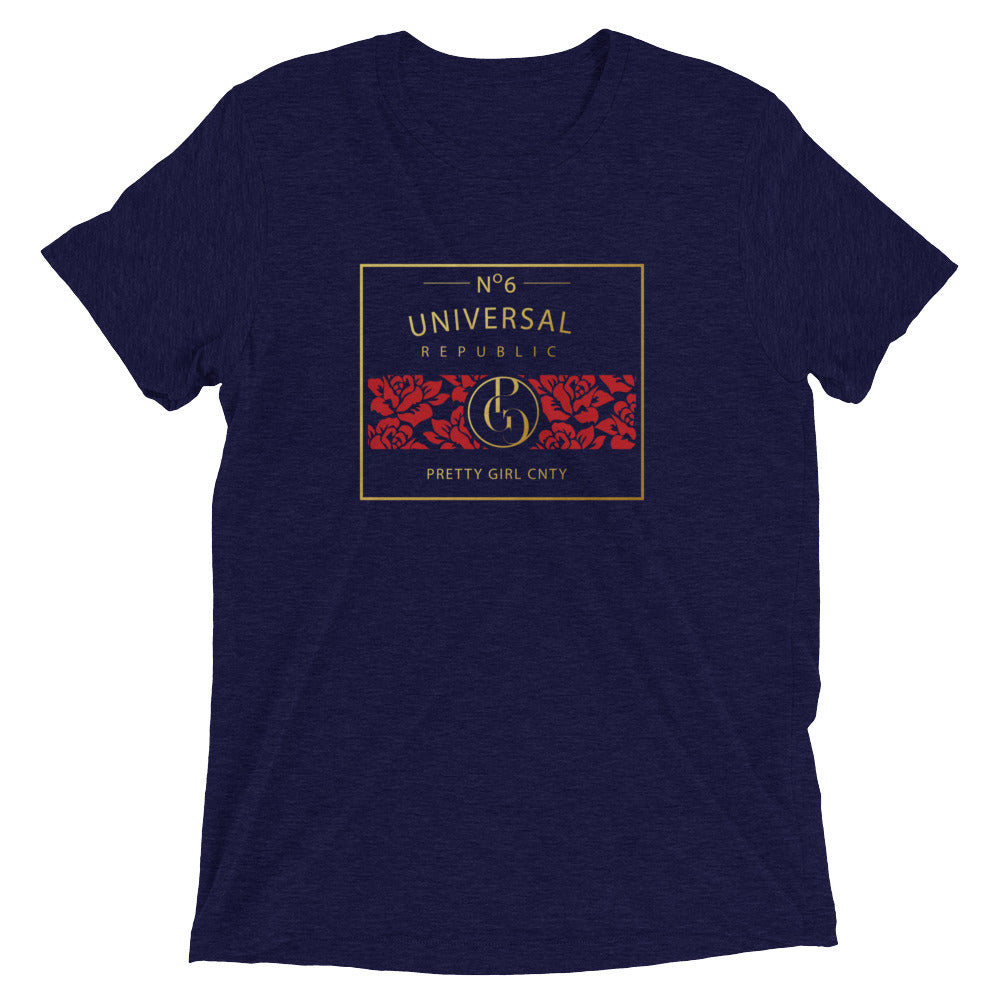 S/C Short-Sleeve Unisex Tri-Blend T-shirt Universal Gold