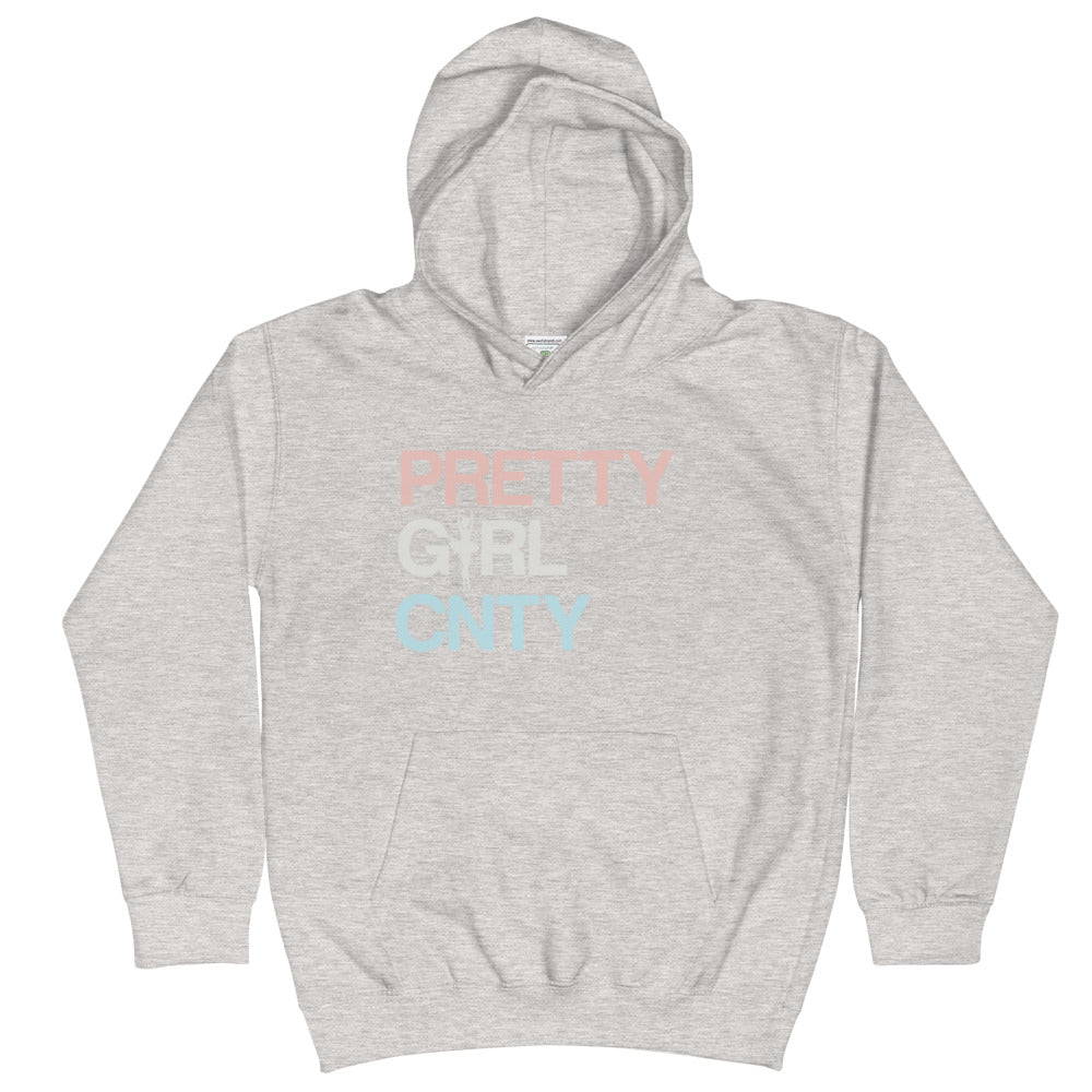 B/C Kids Hoodie Ballerina Text Multi Color